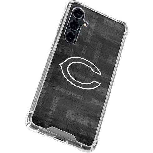 NFL Chicago Bears Black & White Galaxy S23 FE Clear Case