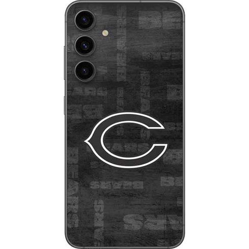 NFL Chicago Bears Black & White Galaxy S23 FE Skin