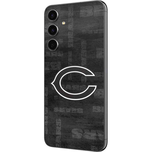 NFL Chicago Bears Black & White Galaxy S23 FE Skin