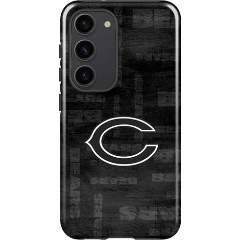 NFL Chicago Bears Black & White Galaxy S23 Pro Case