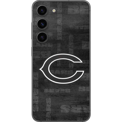 NFL Chicago Bears Black & White Galaxy S23 Skin