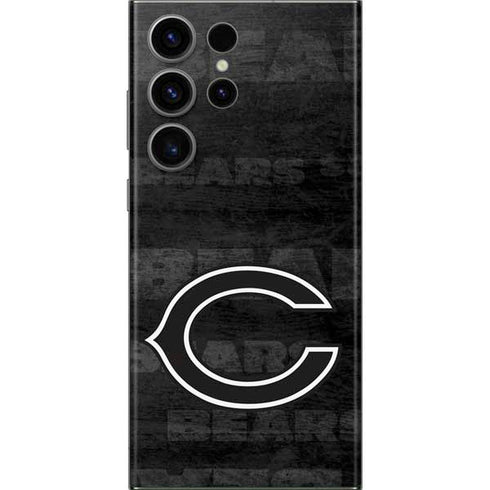 NFL Chicago Bears Black & White Galaxy S23 Ultra Skin