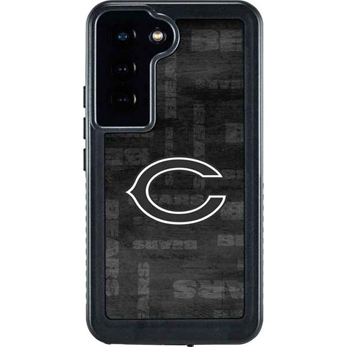 NFL Chicago Bears Black & White Galaxy S23 Waterproof Case