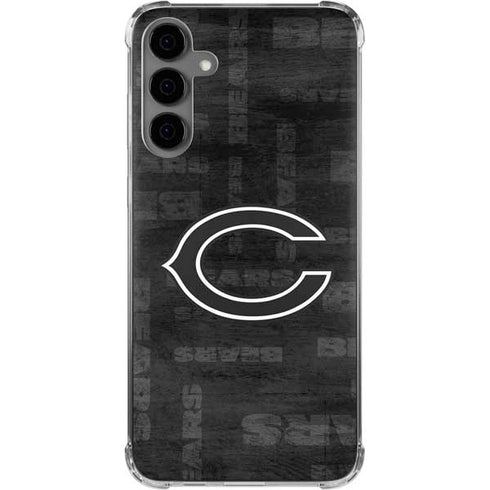 NFL Chicago Bears Black & White Galaxy S24 Plus Clear Case
