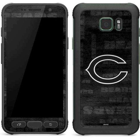 NFL Chicago Bears Black & White Galaxy S7 Active Skin