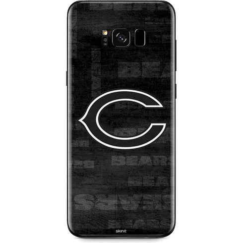 NFL Chicago Bears Black & White Galaxy S8 Skin