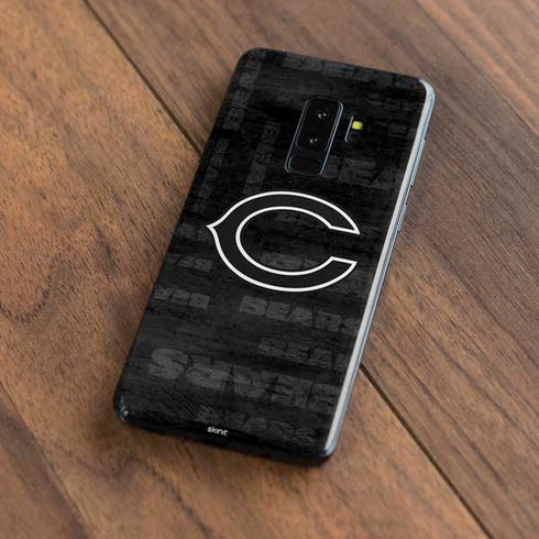 NFL Chicago Bears Black & White Galaxy S9 Plus Skin