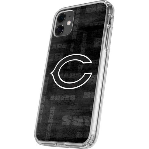 NFL Chicago Bears Black & White iPhone 11 Clear Case