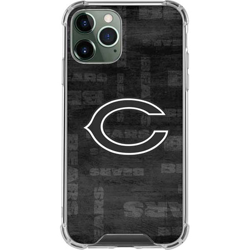 NFL Chicago Bears Black & White iPhone 11 Pro Max Clear Case