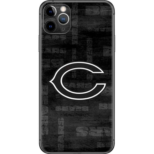 NFL Chicago Bears Black & White iPhone 11 Pro Max Skin