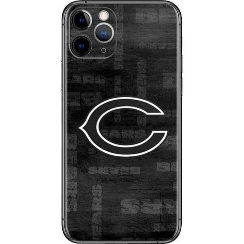 NFL Chicago Bears Black & White iPhone 11 Pro Skin