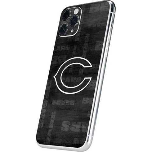 NFL Chicago Bears Black & White iPhone 11 Pro Skin