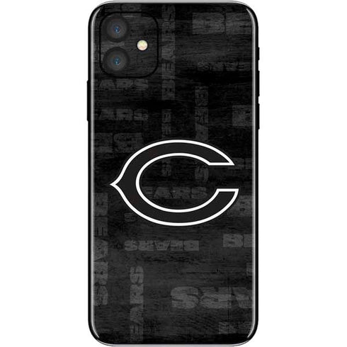 NFL Chicago Bears Black & White iPhone 11 Skin