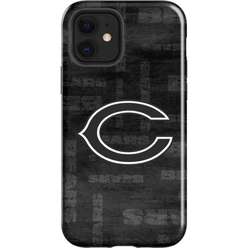 NFL Chicago Bears Black & White iPhone 12 Impact Case