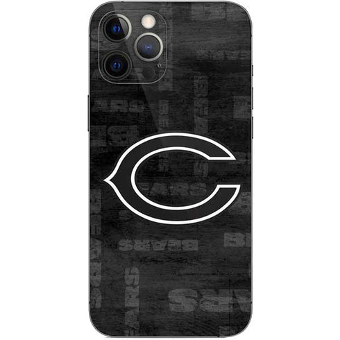 NFL Chicago Bears Black & White iPhone 12 Pro Max Skin