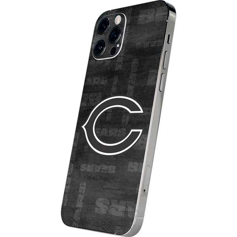 NFL Chicago Bears Black & White iPhone 12 Pro Max Skin