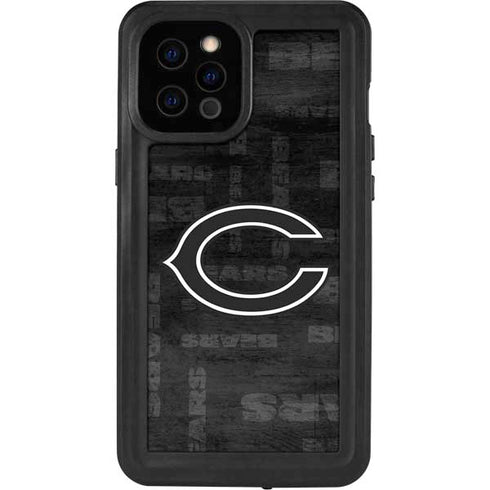 NFL Chicago Bears Black & White iPhone 12 Pro Max Waterproof Case