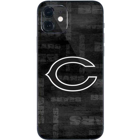 NFL Chicago Bears Black & White iPhone 12 Skin