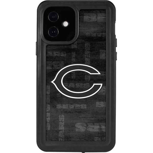 NFL Chicago Bears Black & White iPhone 12 Waterproof Case