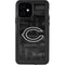 NFL Chicago Bears Black & White iPhone 12 Waterproof Case