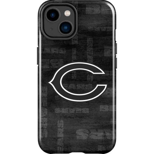 NFL Chicago Bears Black & White iPhone 14 Plus Impact Case