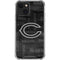 NFL Chicago Bears Black & White iPhone 15 Plus Clear Case