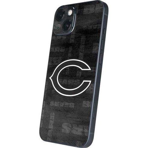 NFL Chicago Bears Black & White iPhone 14 Plus Skin