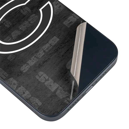 NFL Chicago Bears Black & White iPhone 14 Plus Skin