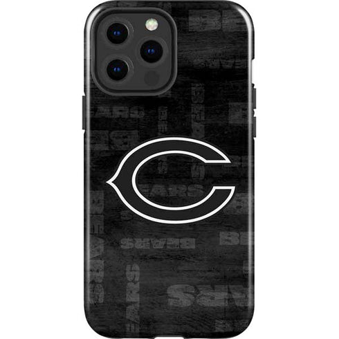 NFL Chicago Bears Black & White iPhone 15 Pro Max Impact Case