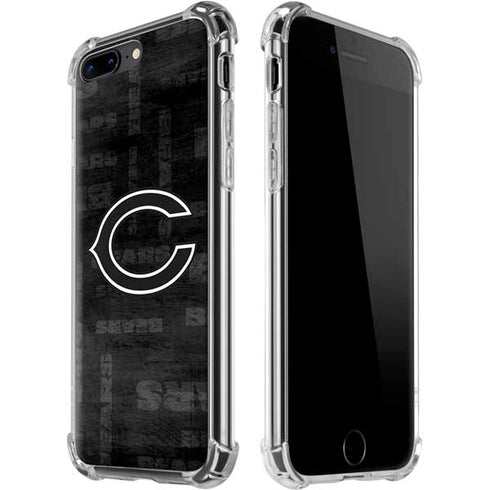 NFL Chicago Bears Black & White iPhone 7/8 Plus Clear Case
