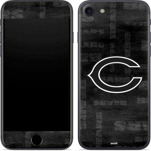 NFL Chicago Bears Black & White iPhone 7 Skin