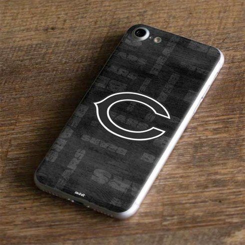 NFL Chicago Bears Black & White iPhone 7 Skin