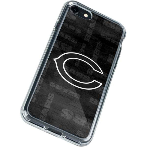 NFL Chicago Bears Black & White iPhone SE (2nd & 3rd Gen) Clear Case