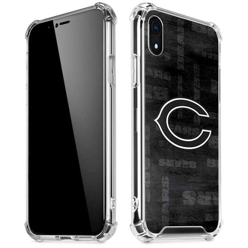 NFL Chicago Bears Black & White iPhone XR Clear Case