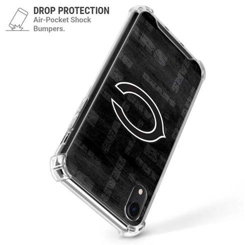 NFL Chicago Bears Black & White iPhone XR Clear Case