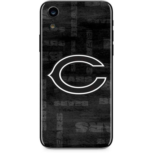 NFL Chicago Bears Black & White iPhone XR Skin