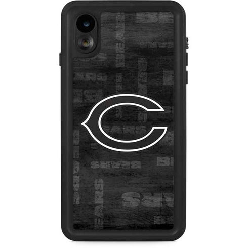 NFL Chicago Bears Black & White iPhone XR Waterproof Case