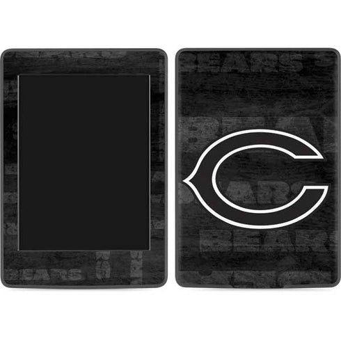 NFL Chicago Bears Black & White Amazon Kindle Skin