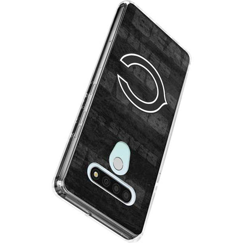 NFL Chicago Bears Black & White LG Stylo 6 Clear Case