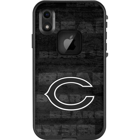 NFL Chicago Bears Black & White LifeProof Fre iPhone Skin