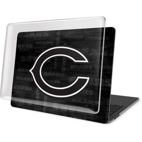 NFL Chicago Bears Black & White MacBook Pro 15in (2016-19) Case plus Skin