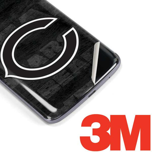 NFL Chicago Bears Black & White Moto E5 Plus Skin