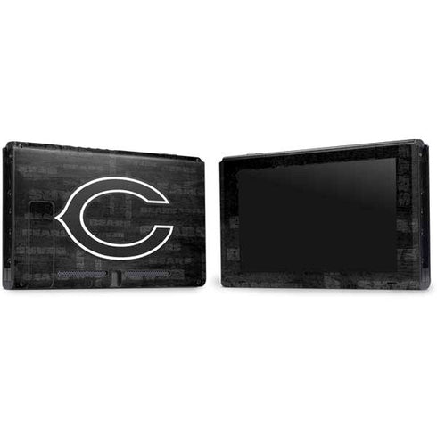 NFL Chicago Bears Black & White Nintendo Switch Bundle Skin
