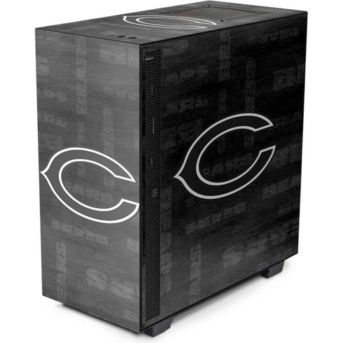 NFL Chicago Bears Black & White NZXT H510 Compact ATX Mid-Tower Case Skin