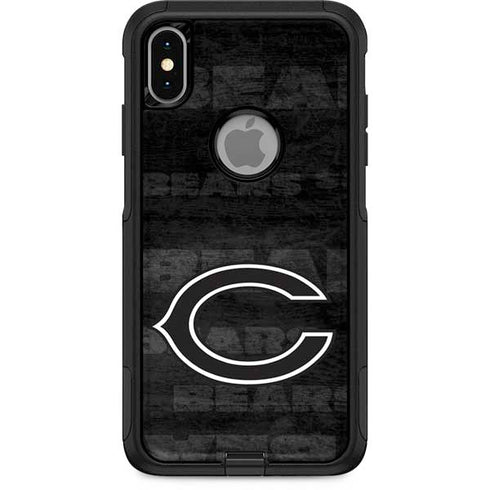 NFL Chicago Bears Black & White Otterbox Commuter iPhone Skin