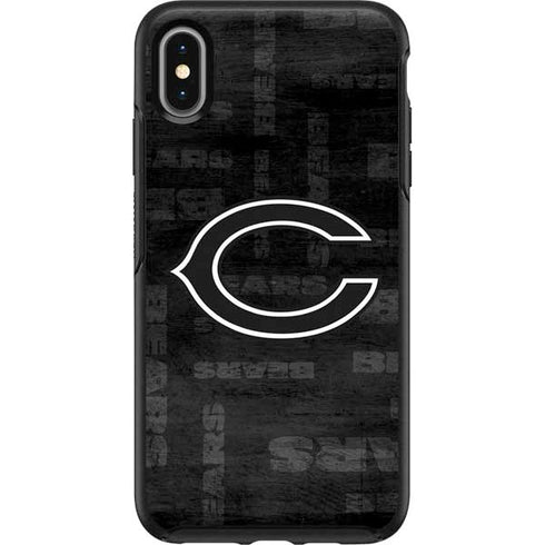 NFL Chicago Bears Black & White Otterbox Symmetry iPhone Skin