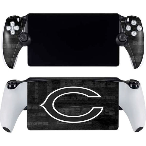 NFL Chicago Bears Black & White PlayStation Portal Remote Player Skin