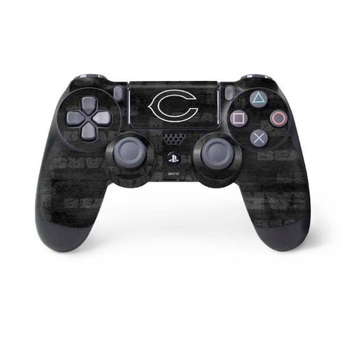 NFL Chicago Bears Black & White PS4 Controller Skin
