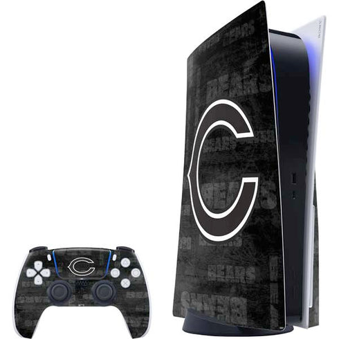 NFL Chicago Bears Black & White PS5 Bundle Skin