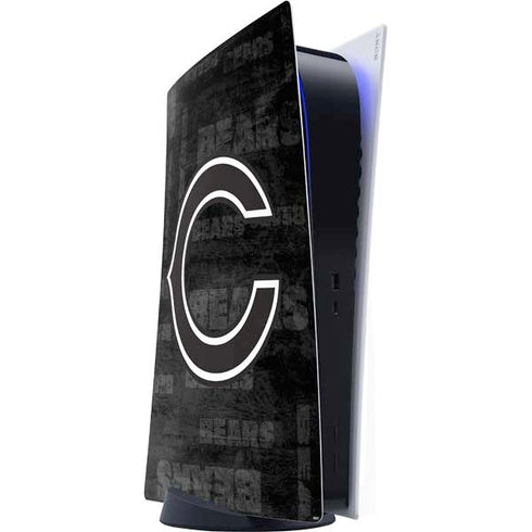 NFL Chicago Bears Black & White PS5 Digital Edition Console Skin
